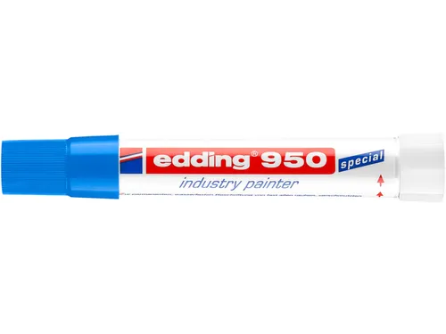 Viltstift edding 950 pastamarker industry rond 10mm blauw