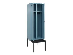 locker met bank,voor scheiding van kleding,HxBxD 2120x600x815mm,2vak