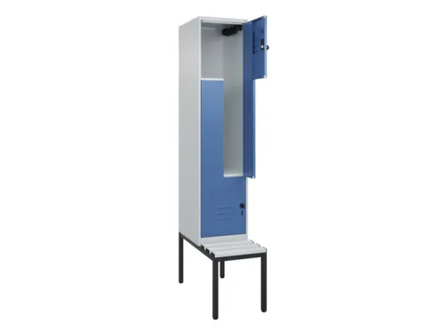 Z-garderobekast,HxBxD 2120x400x815mm,2vak,vak B 400mm,draaigrendel