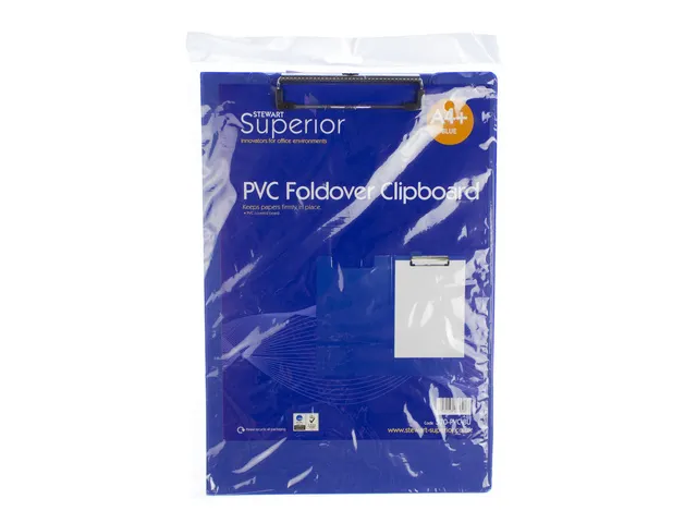 Klemmap Seco A4+ m klep blauw