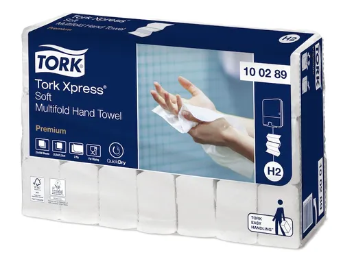Tork 100289 Xpress Handdoek Premium H2 I-vouw Soft 2-laags 21x150st