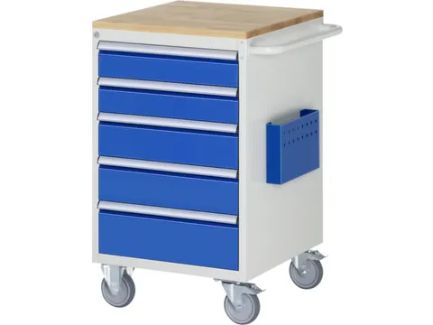 gereedschapswagen,HxBxD 975x580x650mm,beukblad,draagverm. 450kg