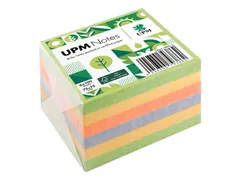 UPM notes 75x75 spring mix assorti pak 6x 100 vel groen, geel, oranje,