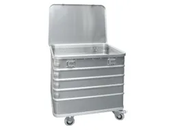 Bakwagens Aluminium Deksel 200kg Hxlxb 730x730x605mm 229l