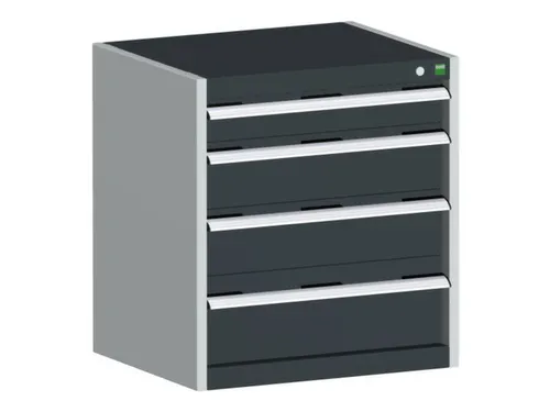 ladekast HxBxD 700x650x650mm 5laden romp RAL7035 front RAL7016