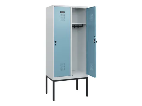 schoollocker,HxBxD 1950x800x500mm,2vak,vak B 400mm,draaigrendel