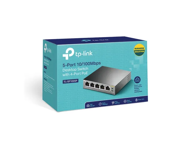 TP-LINK 5-poorts 10/100Mbps Switch Zwart
