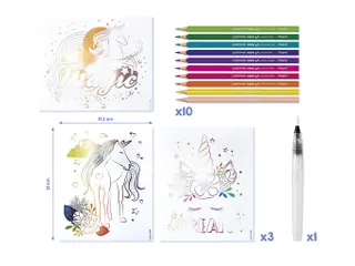 Hobbyset Maped Creativ Aqua'Art eenhoorn 14-delig assorti - 4