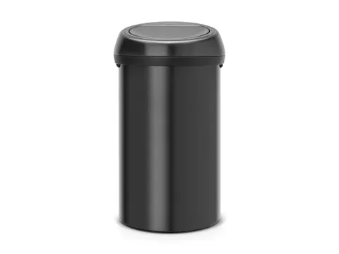 Brabantia Afvalbak Touch Bin 60 Liter Mat Zwart