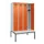 locker met bank,HxBxD 2120x1200x815mm,4vak,vak B 300mm,cilinderslot