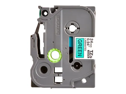 Labeltape Brother P-touch TZe-751 standaard 24mm zwart op groen