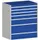Ladekast 1200x1050x750mm 7laden 75kg Kleur Ral3004