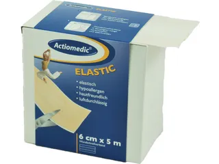 Snelverband Elastisch Luchtdoorlatend Lxb 5mx80mm Huidkleurig - 1