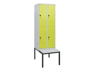 Dubbeldekse dekenkist,HxBxD 1950x600x815mm,2x2vak.,vak B 300mm - 1