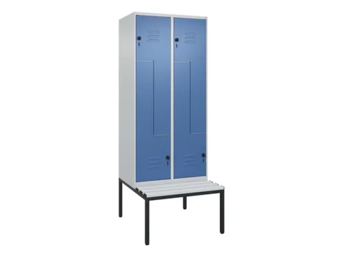 Z-garderobekast,HxBxD 2120x800x815mm,4vak,vak B 400mm,draaigrendel