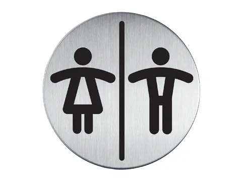Infobord Pictogram Durable Toiletten Dames/heren Rond 83mm