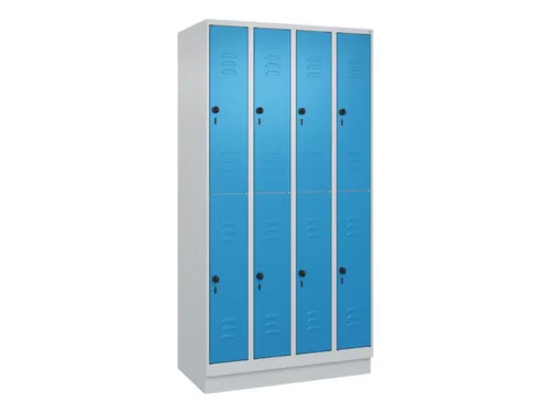 dubbeldekse locker,HxBxD 1950x1000x500mm,4x2vak.,vak B 250mm