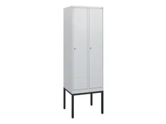 locker,HxBxD 1950x600x500mm,2vak,vak B 300mm,cil.-slot,voetonderstel