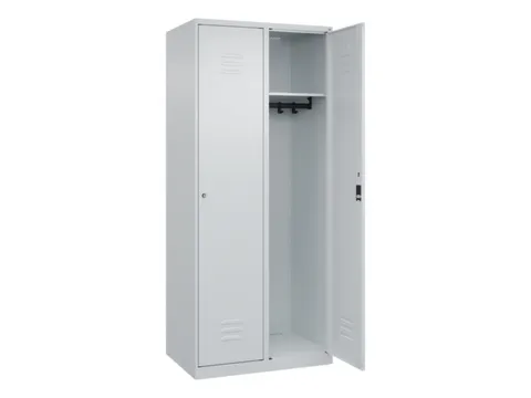 locker,HxBxD 1850x800x500mm,2vak,vak B 400mm,cil.-slot,staand op vloer