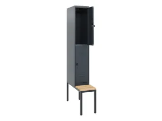Dubbeldekse dekenkist,HxBxD 1950x300x815mm,1x2vak.,vak B 300mm - 2