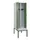 locker met bank,voor scheiding van kleding,HxBxD 2120x600x815mm,2vak