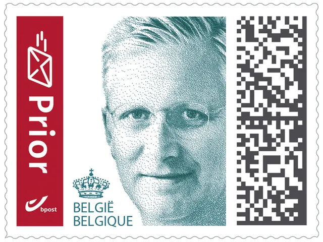 Timbre postal Belgique Priorité autocllant 100 pièces