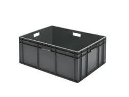 Euronorm Stapelkrat 320x800x600mm 127liter Wanden/bodem Gesl. Grijs