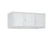 opzetkast,v. locker,3vak.,vak B 400mm,HxBxD 500x1200x500mm,vleugeldeur