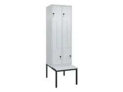 Z-garderobekast,HxBxD 2120x600x815mm,2vak,vak B 300mm,draaigrendel