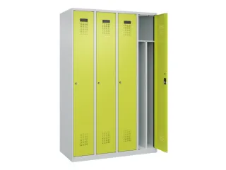 locker voor scheiding van kleding,HxBxD 1850x1200x500mm,4vak - 1