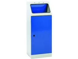 afvalverzamelaar zelfblussend 1x45 liter HxBxD 1000x400x300mm blauw
