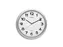 Wandklok MAUL Step Quartz Ø40x5cm kunststof zilver/wit stildraaiend