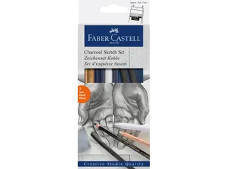Houtskool Faber Castell 7-Delige Set - 1