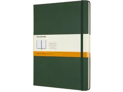 Notitieboek Moleskine XL 190x250mm lijn hard cover myrtle green
