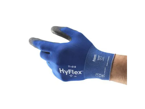 Ansell HyFlex 11-618 nylon precisiehandschoenen, blauw, maat 9
