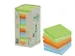 Memoblok 3m Post-it 654-1rpt 76x76mm 16 Stuks Recycled Assorti