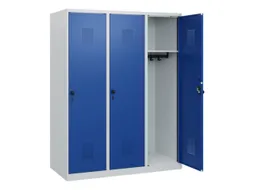 schoollocker,HxBxD 1530x1200x500mm,3vak,vak B 400mm,draaigrendel