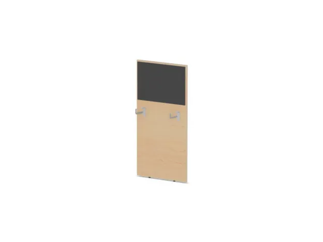baliepaneel bureau aanbouw links NE-esdoorn BN8010-antraciet 600mm