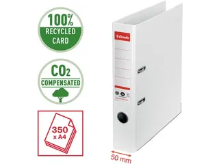 Esselte No.1 Ordner 50mm Wit A4 100% Gerecycled karton - 3