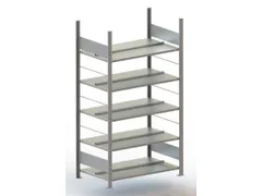 dossierstelling,grondveld,HxBxD 1850x1056x636mm,vaklast 80kg