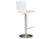 tabouret de bar,assise H 550-815mm,assise blanc,de repose-pieds