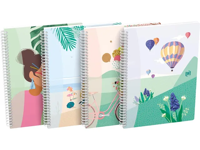 spiraalschrift, B5, 120 bladzijden, geruit 5 mm