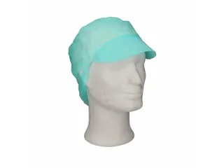 PPnw pet / klep en haaropvang, groen 'snood cap' 1000 Stuks - 3