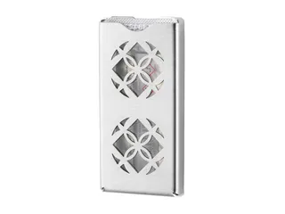 SmartNose luchtverfrisser dispenser RVS met uitgesneden bloemendesign - 3