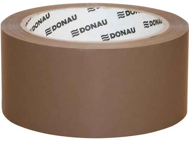 Donau Solvent verpakkingstape PP 48mmx60m 42 micron bruin