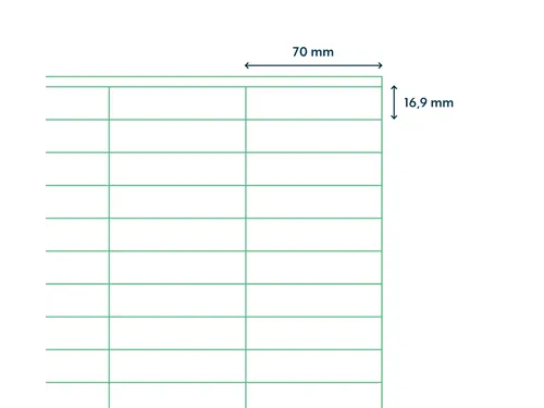 Etiketten Zelfklevend Wit 51 op A4 70x16.9mm 1000 Vel