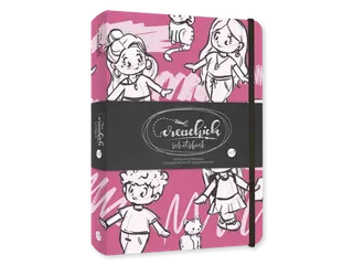 Schetsboek CreaChick Raspberry 108 pagina's 200 gram - 1