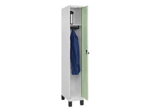 locker,HxBxD 1950x300x500mm,1vak,vak B 300mm,draaigrendel,voeten