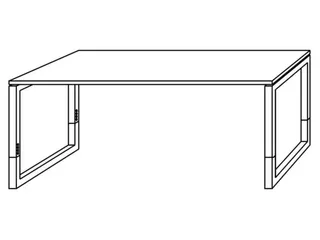 In hoogte verstelbaar bureau,HxBxD 650-850x1800x800mm,blad notenboom - 3