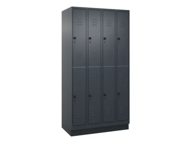 dubbeldekse locker,HxBxD 1950x1000x500mm,4x2vak.,vak B 250mm
